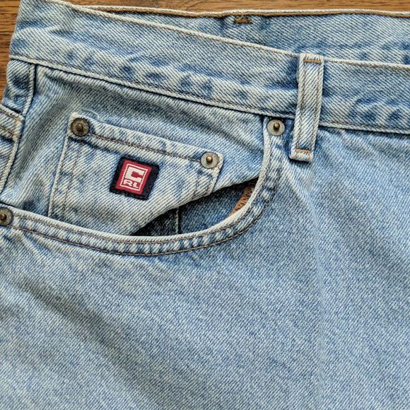 Chaps Ralph Lauren Vintage Mens Denim Shorts - Picture 2 of 8